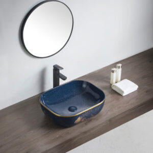 D502A-BL- colorful Decorative Counter Top Basin
