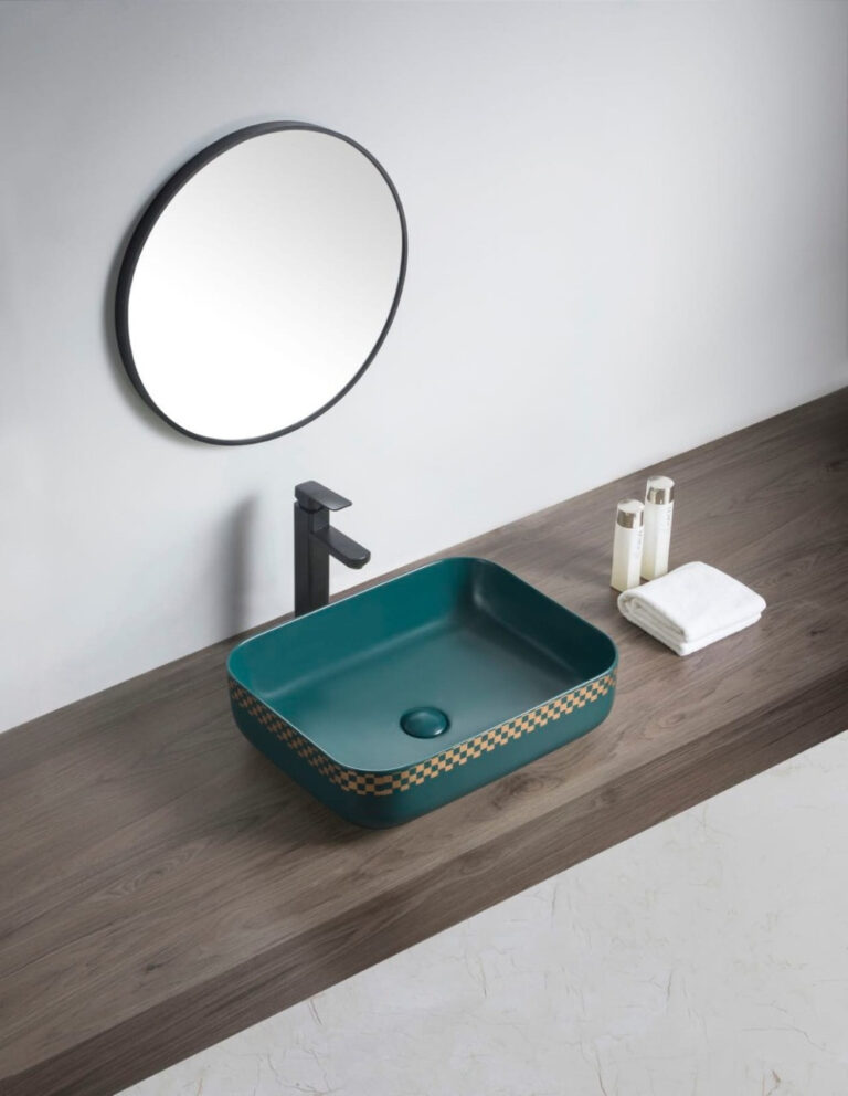 D502A-GR- colorful Decorative Counter Top Basin