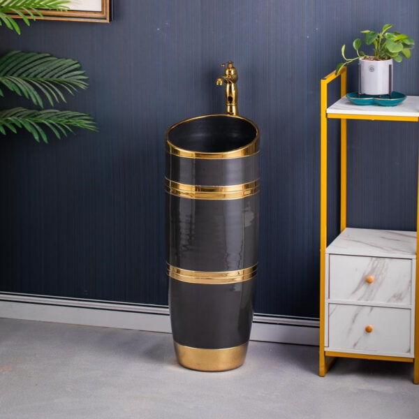 DECORATIVE DRUM BASIN 7001-B