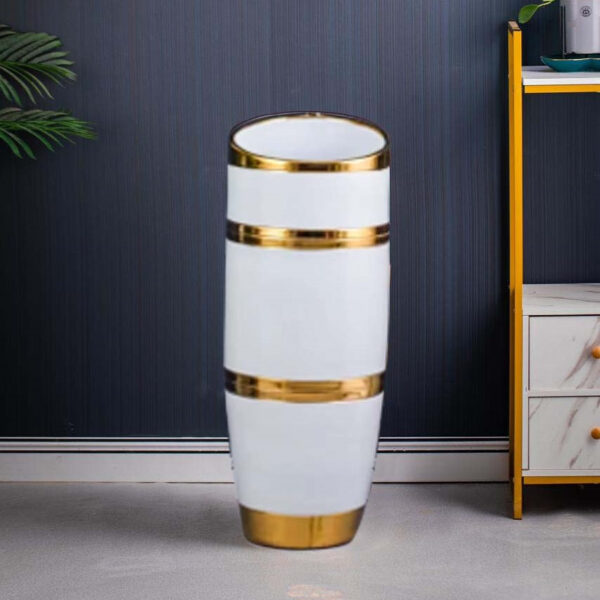 DECORATIVE DRUM BASIN 7001-W