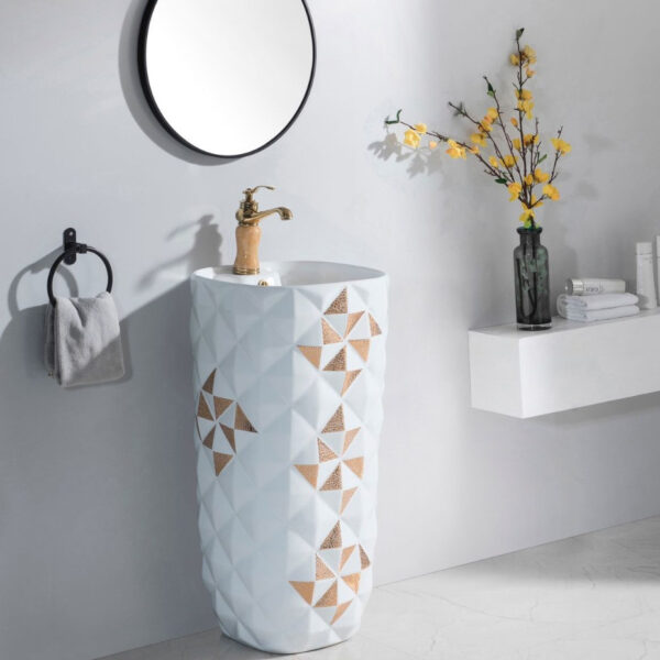 DECORATIVE DRUM BASIN 7173-D1