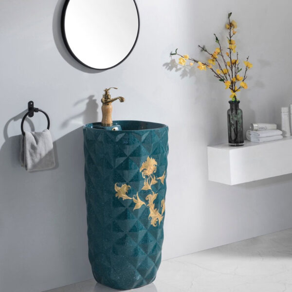 DECORATIVE DRUM BASIN 7173-RG