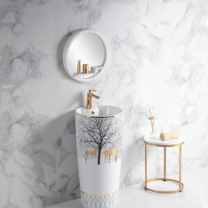 DECORATIVE DRUM BASIN G403C-ZOO