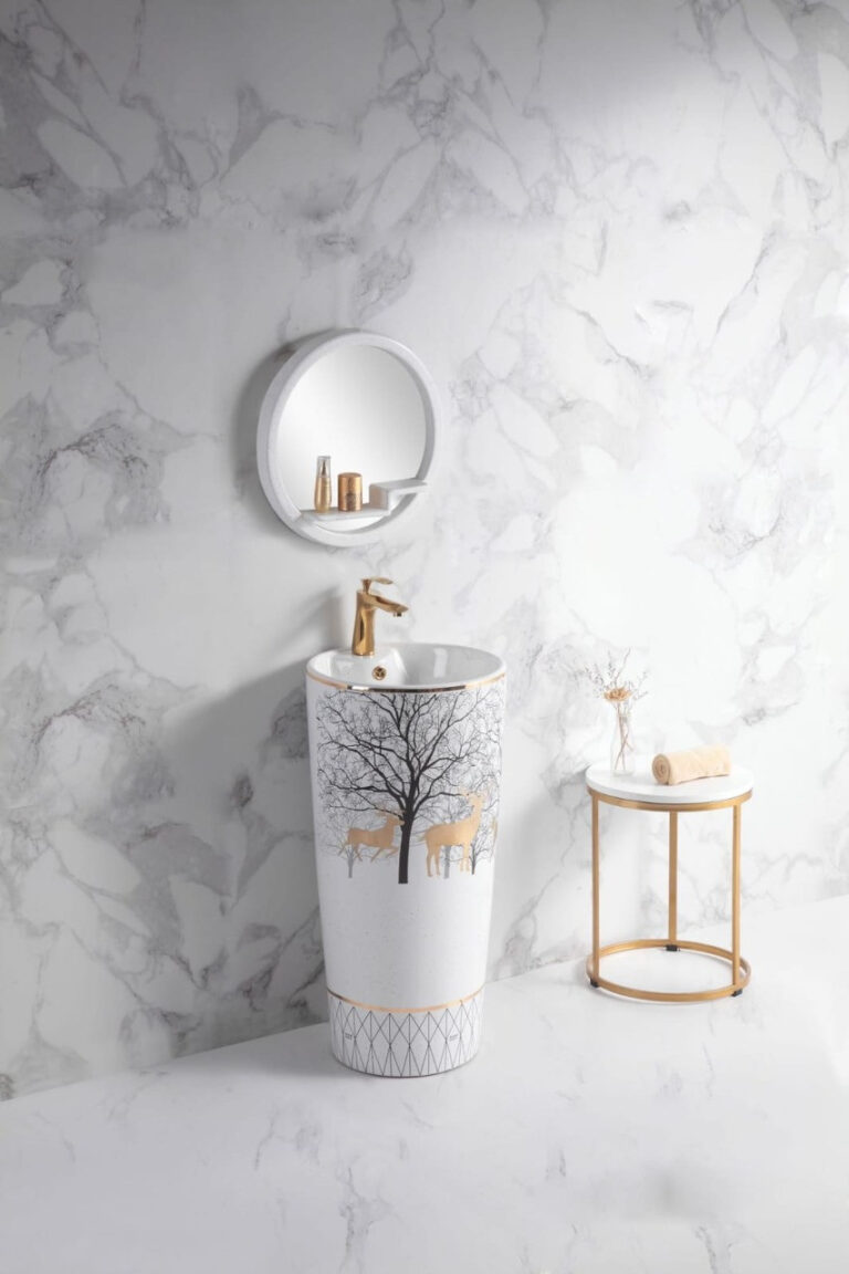 DECORATIVE DRUM BASIN G403C-ZOO