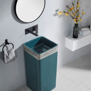 DECORATIVE DRUM BASIN P7004L-GR