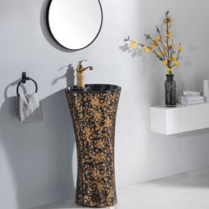 DECORATIVE DRUM BASIN P7171L-BKG